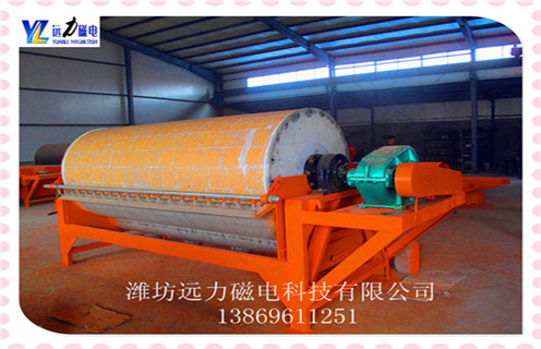 永磁筒式磁選機，福建永磁筒式磁選機優(yōu)缺點_遠力福建永磁筒式磁選機優(yōu)缺點的結(jié)構(gòu)磁場分布圖